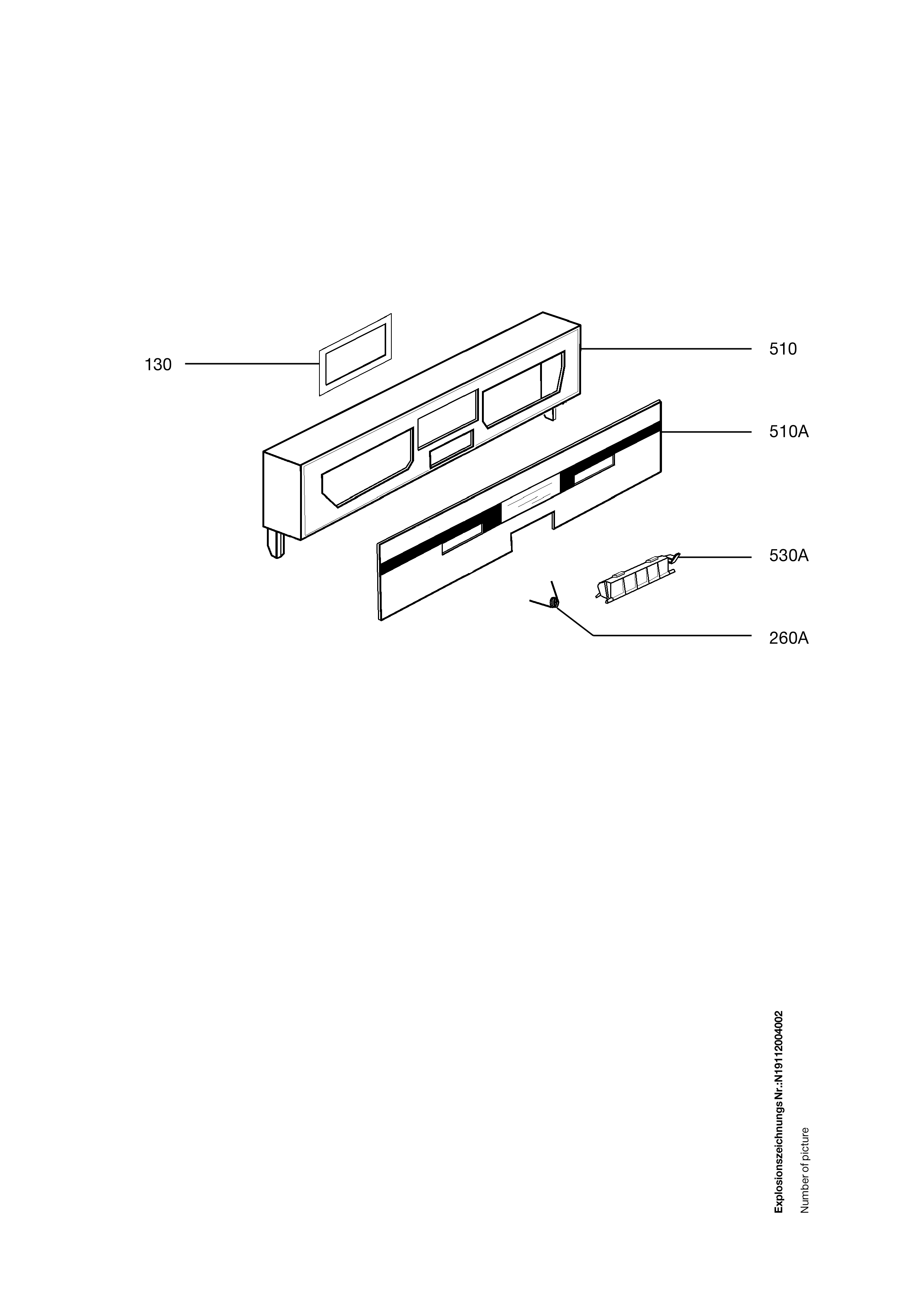 Explosionszeichnung AEG 91123512201 FAV88070IA