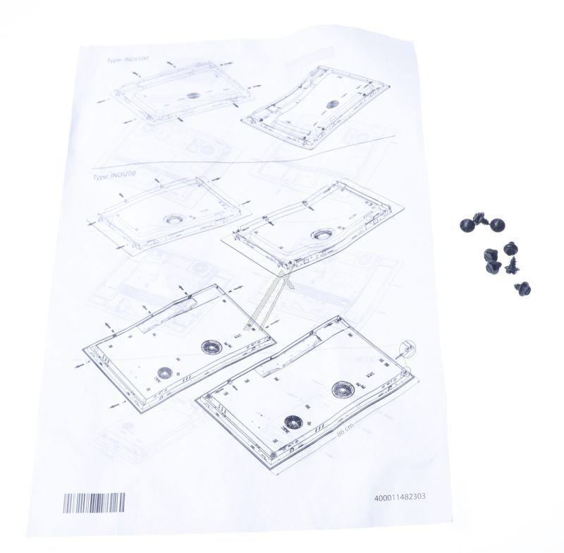 Whirlpool Indesit 480121100112 Schleppscharnier - C00321804 anbausatz induktionsmulden n/gez