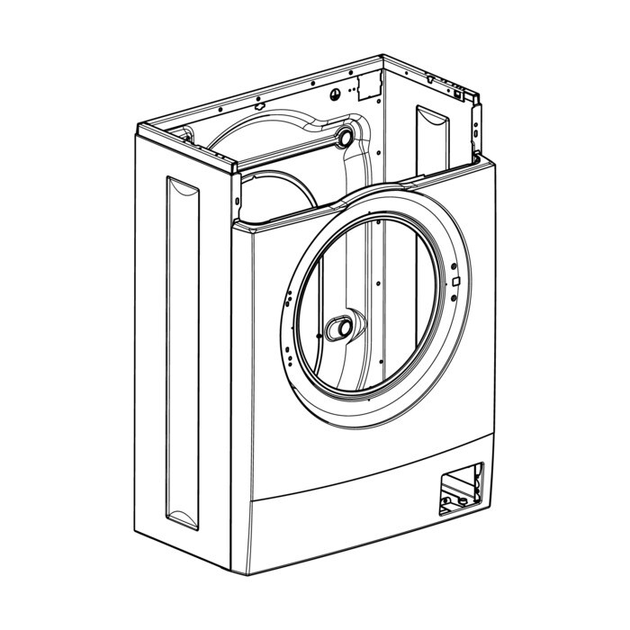 AEG Electrolux 140038703611 - Gehäuse,satz,weiss,cf40