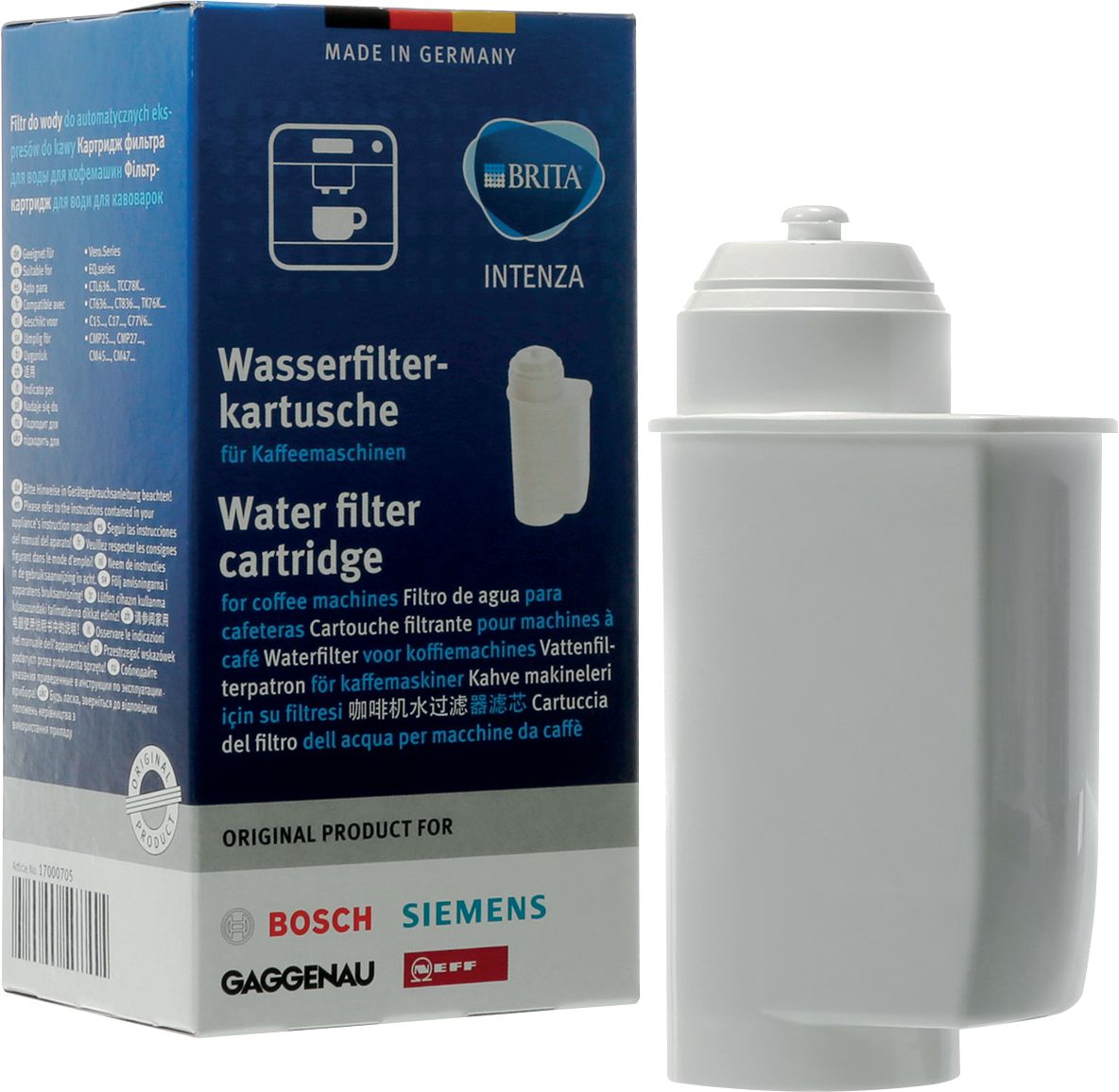 Bosch Siemens Wasserfilter für Kaffeemaschine Brita Intenza 17000705 Ersatzteil