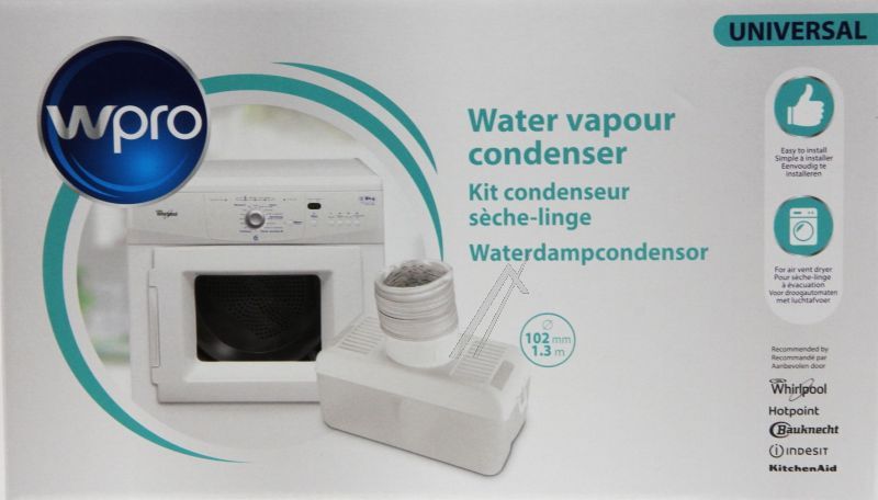 Whirlpool Indesit 484000008815 Kondenssammler - C00386704 ucd003 passend für universal kondensator für trockner, uk f nl d i e p