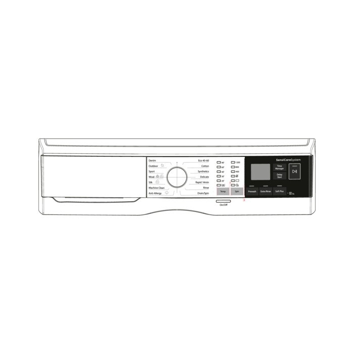 AEG Electrolux 140175837024 Bedienteilblende - Bandeau,blanc,electrolux,en