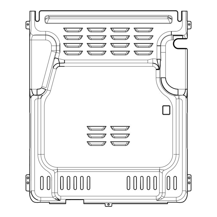 AEG Electrolux 140063870038 Rückwand - Rückwand