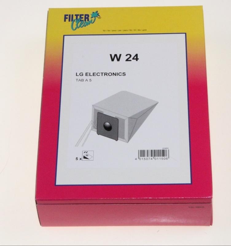 Filter Clean 000743K Staubsaugerbeutel - W24 staubsaugerbeutel 5 stück