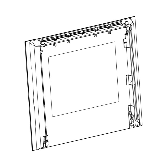 AEG Electrolux 140155785045 Aussenscheibe - Front glass,black,zanussi,594x