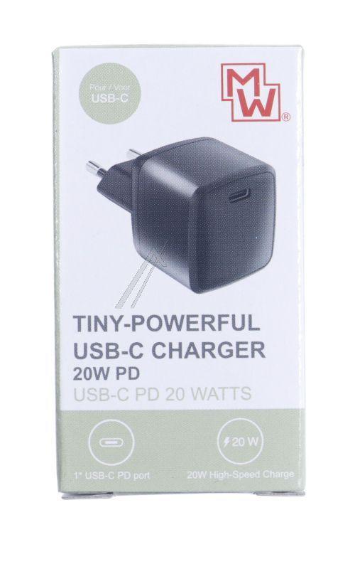 Minwa MWPD20ASU Ladegerät Handy - 20w usb‑c netzteil mit power delivery und quick charge