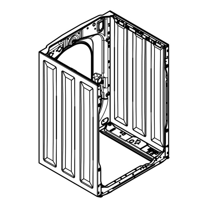 AEG Electrolux 1327744627 Gehäuseteil - Gehäuse,rücken,weiss