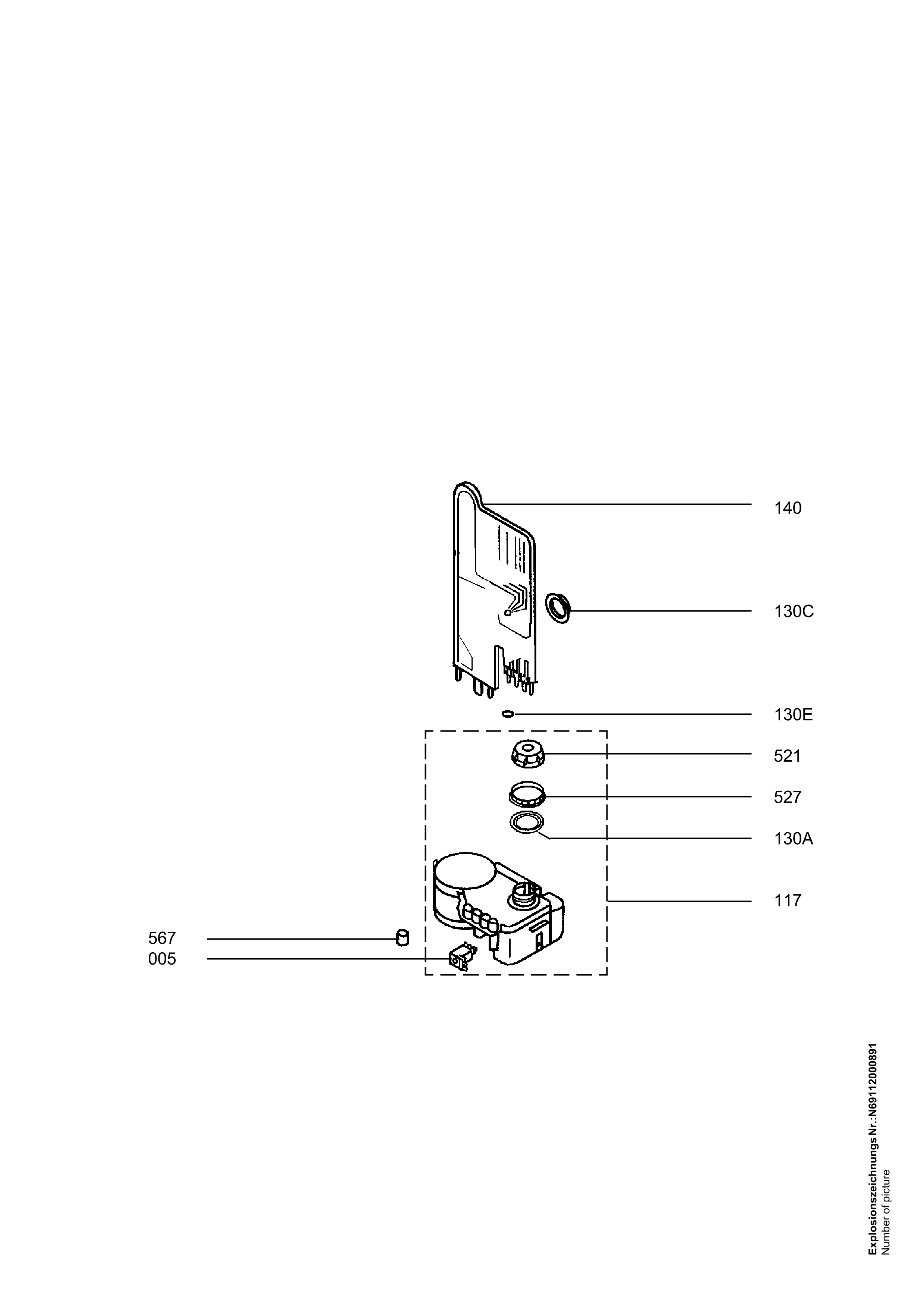 Explosionszeichnung AEG 91123481000 FAV33052IW