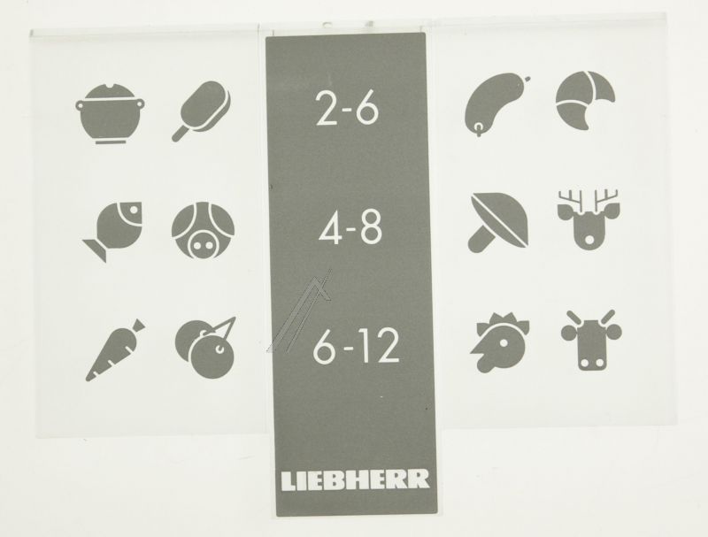 Liebherr 743632000 Blende - Blende bedruckt für schublade