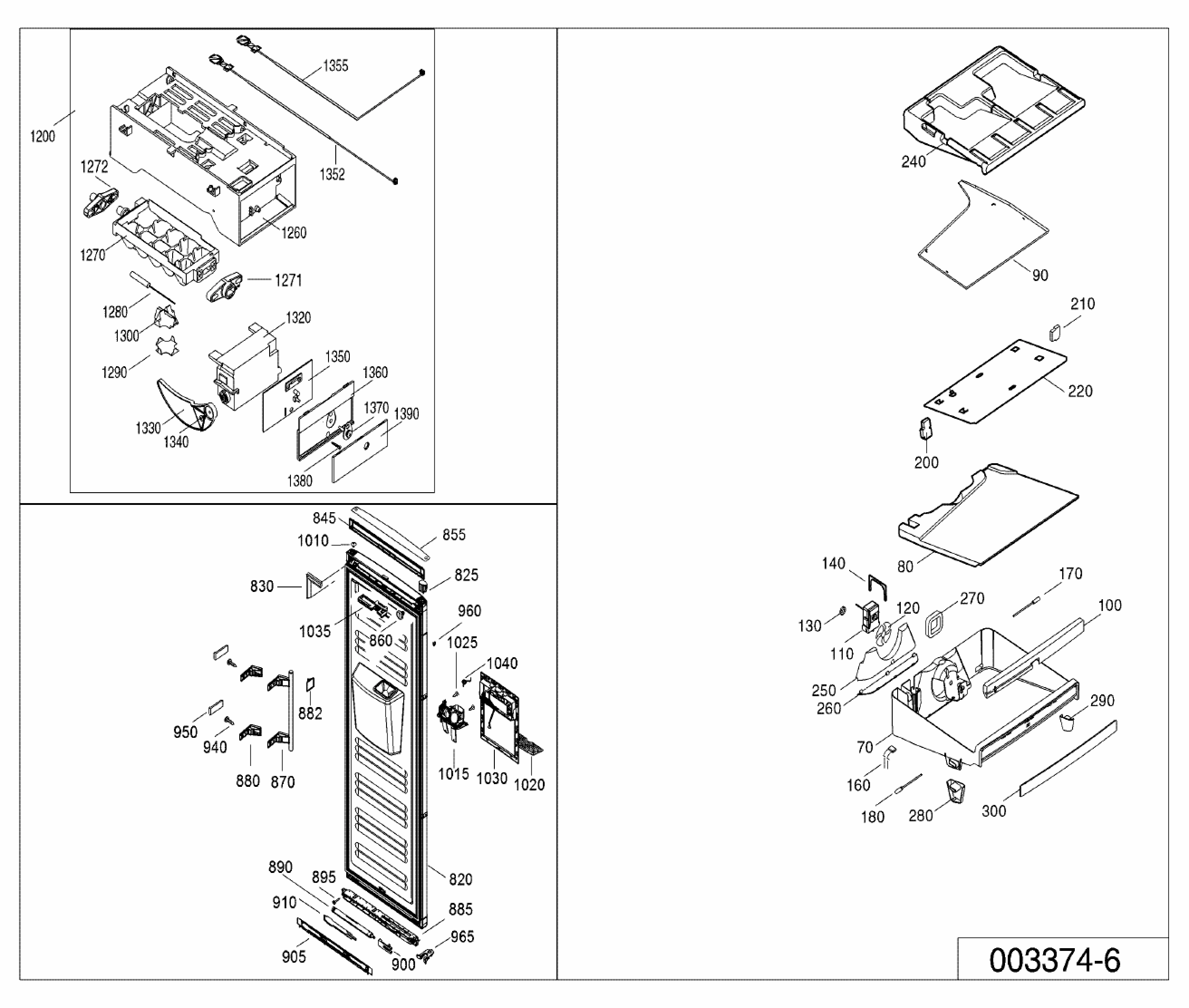 Explosionszeichnung Liebherr 998737800 SGNes 3013-20