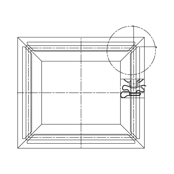 AEG Electrolux 2084759071 Gefrierschranktürdichtung - Magnetdichtung,gefriergerät,weiss,577x831mm