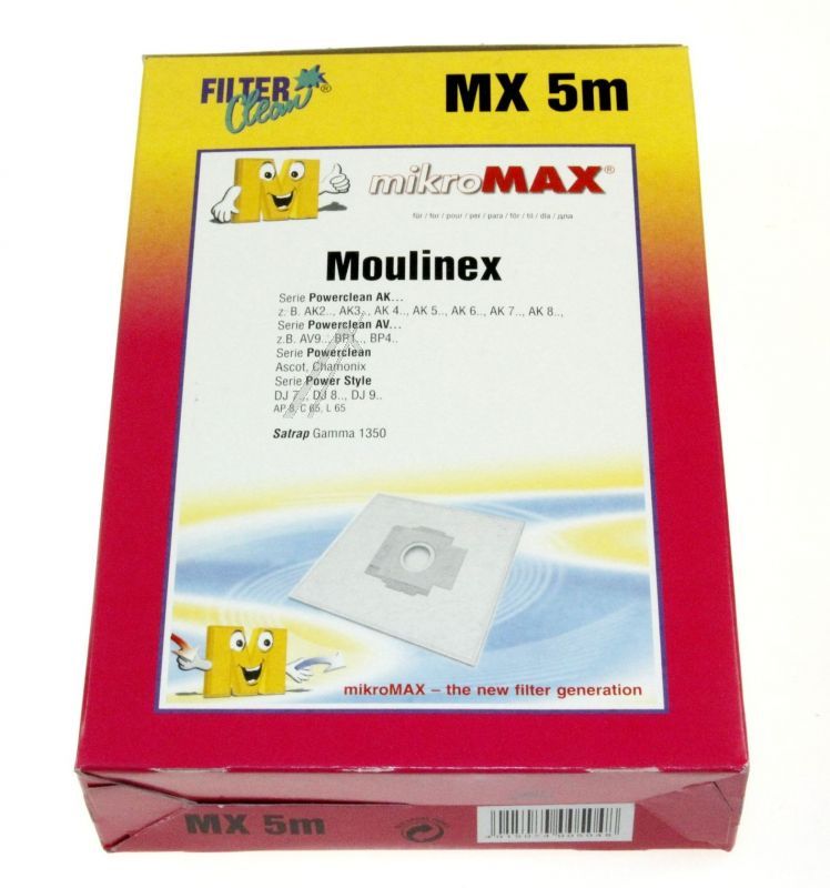 Filter Clean FL0017K Staubsaugerbeutel - Mx5m micromax beutel 3 stück