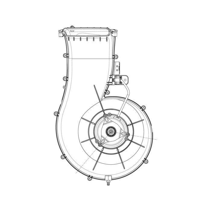 AEG Electrolux 8077823089 Luftleitblech - Luftkanal,trocknen,satz,wdhp,s