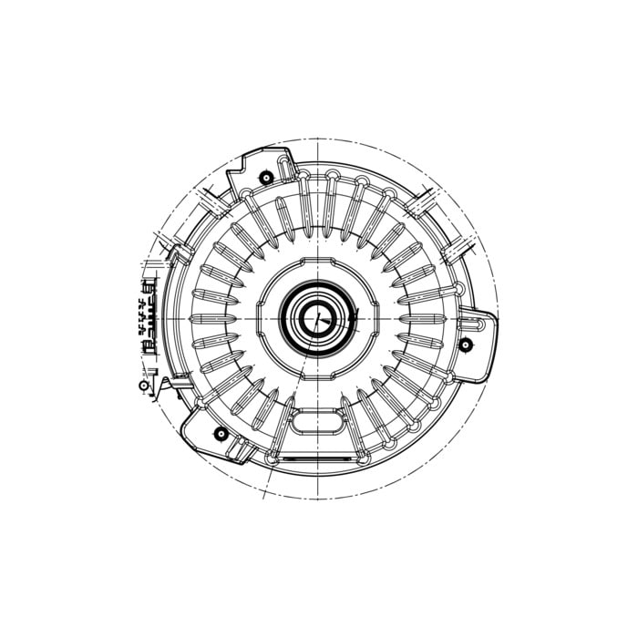 AEG Electrolux 140044899031 Waschmaschinenmotor - Motor, induktion,magnet,195v,1