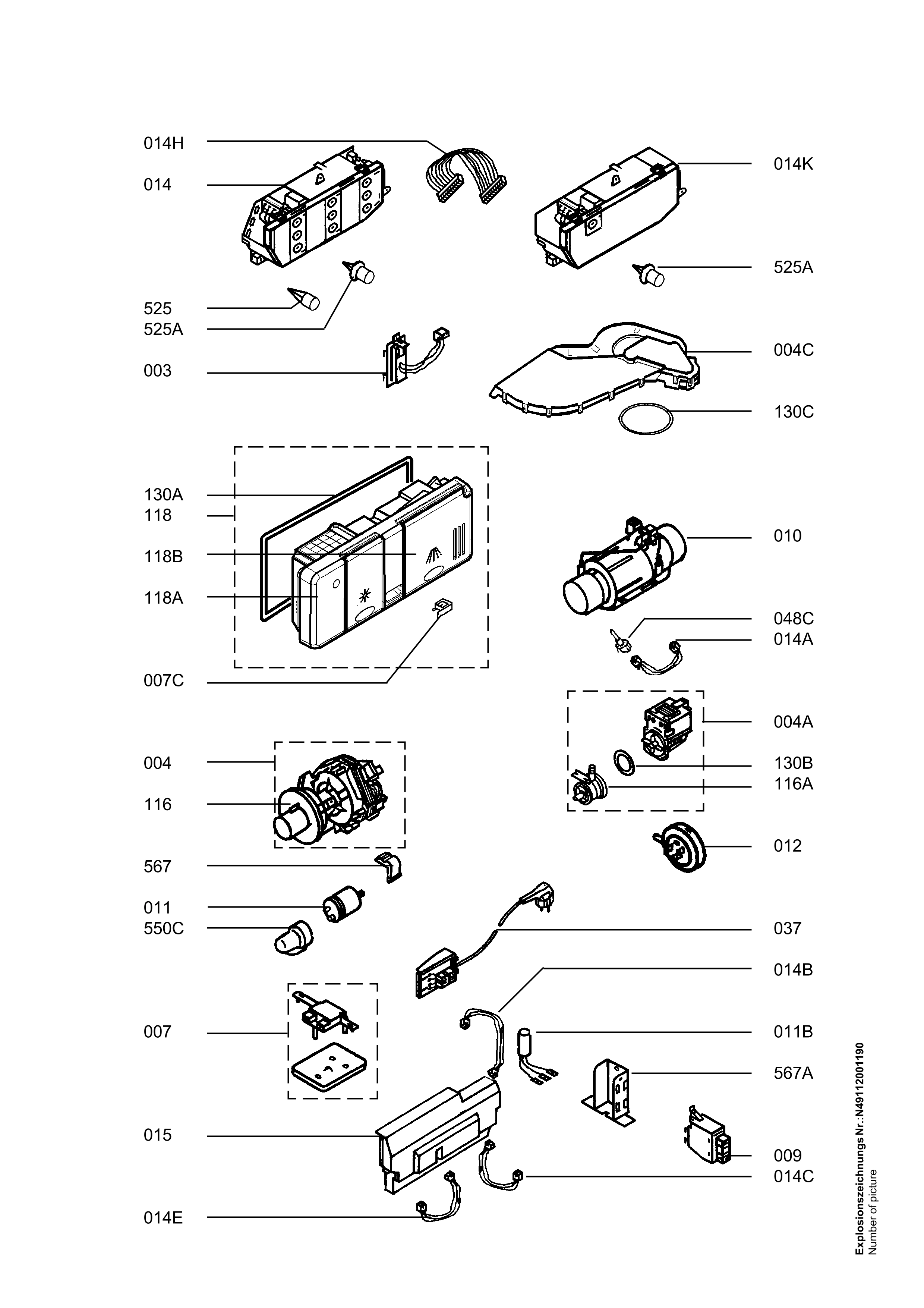 Explosionszeichnung AEG 91123246700 FAV80820W