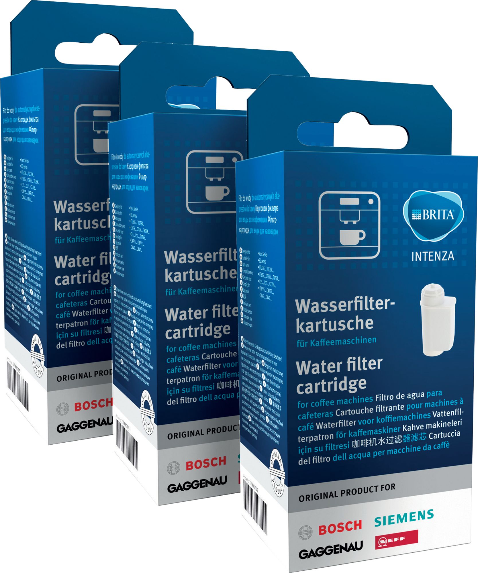 BSH Bosch Siemens 17000706 Wasserfilter - Wasserfilter 3er pack brita intenza für kaffeevollautomaten