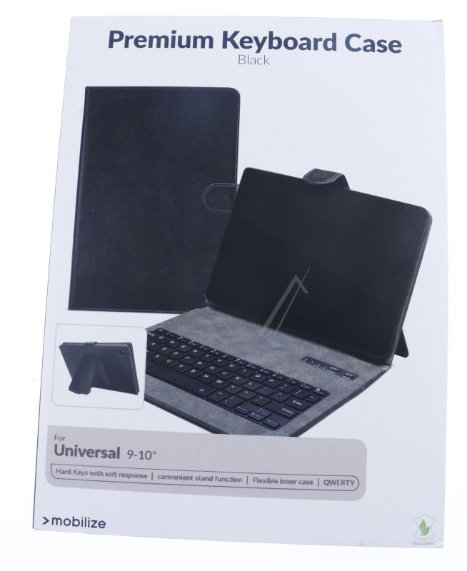 Mobilize 23585 - Passend für universal tablet tastatur, premium drahtlos case 9- black qwerty