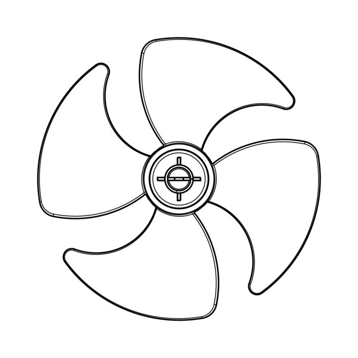 AEG Electrolux 8116996029 Flügelrad - Pale de turbine,100mm