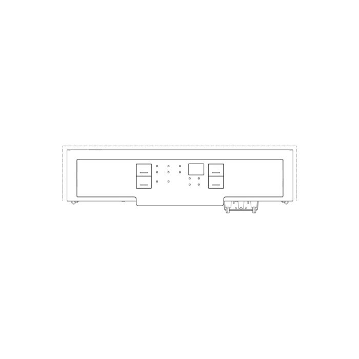 AEG Electrolux 8086407031 Blende - Control panel,white, passend für electrolux