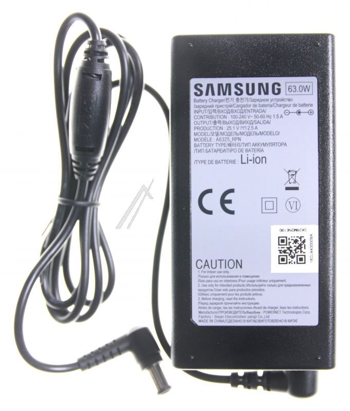 Samsung DJ4400009A - Adaptor,dc25.1v,2.5a,ac100-240v,60w,0to+