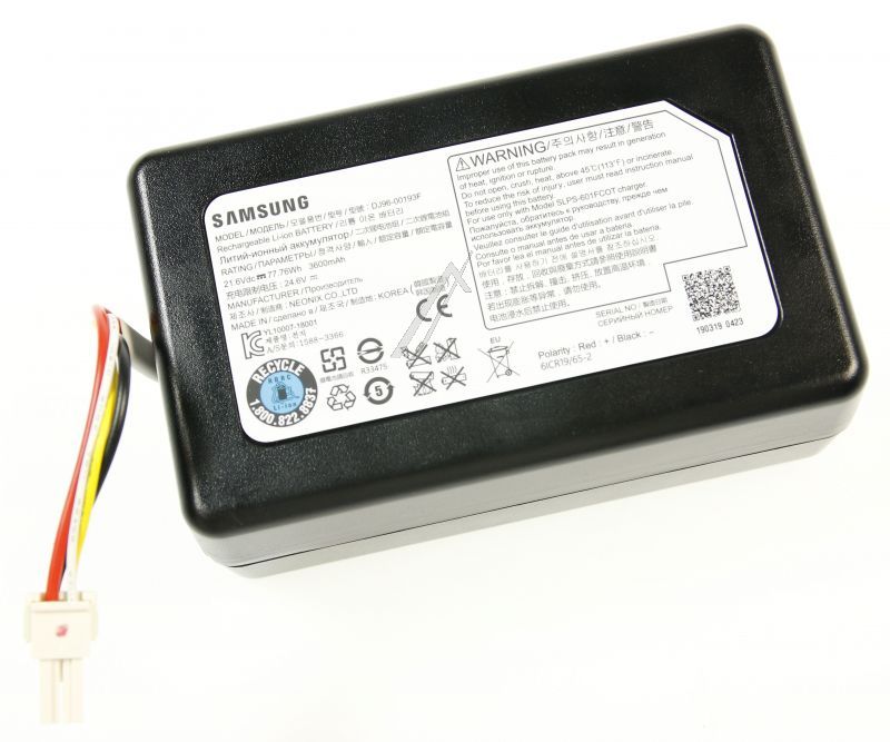 Samsung DJ9600193F Staubsaugerakku - Akku - assy battery li ib,liion,21.6v,3600mah