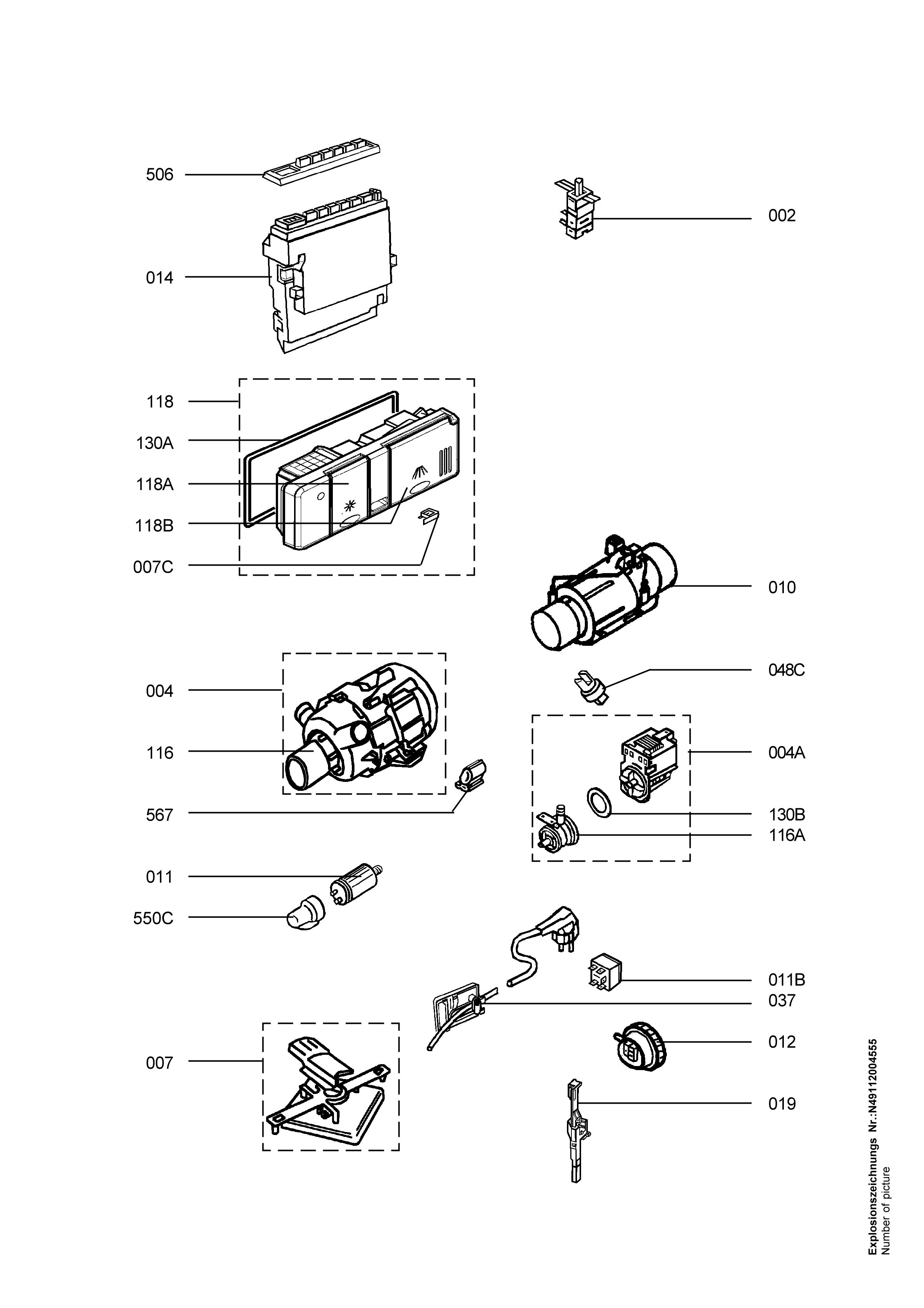 Explosionszeichnung AEG 91137205200 FAV64085VI