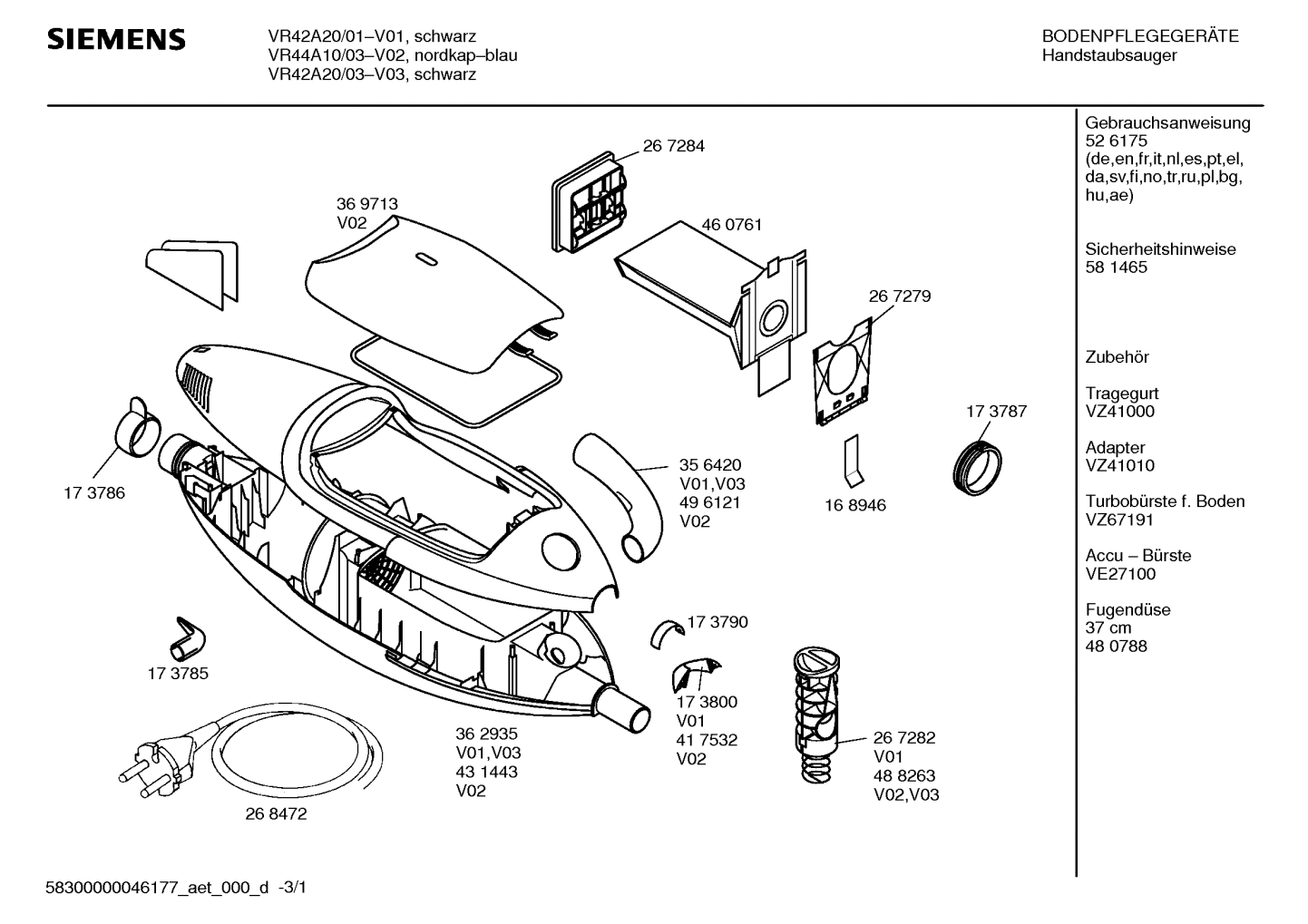 VR42A20/01 CONVERTO C