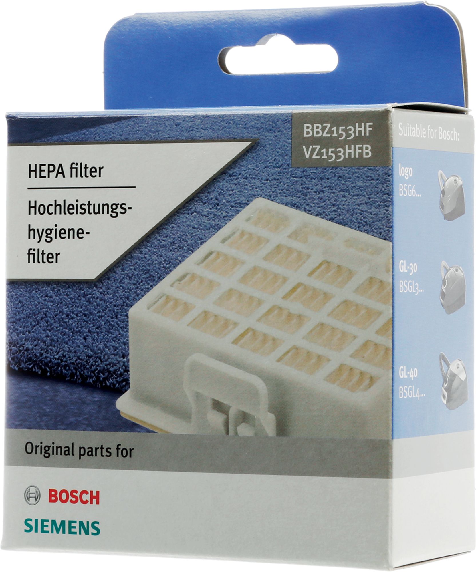 Abluftfilterkassette 00578731 Bosch Siemens für Staubsauger Ersatzteil