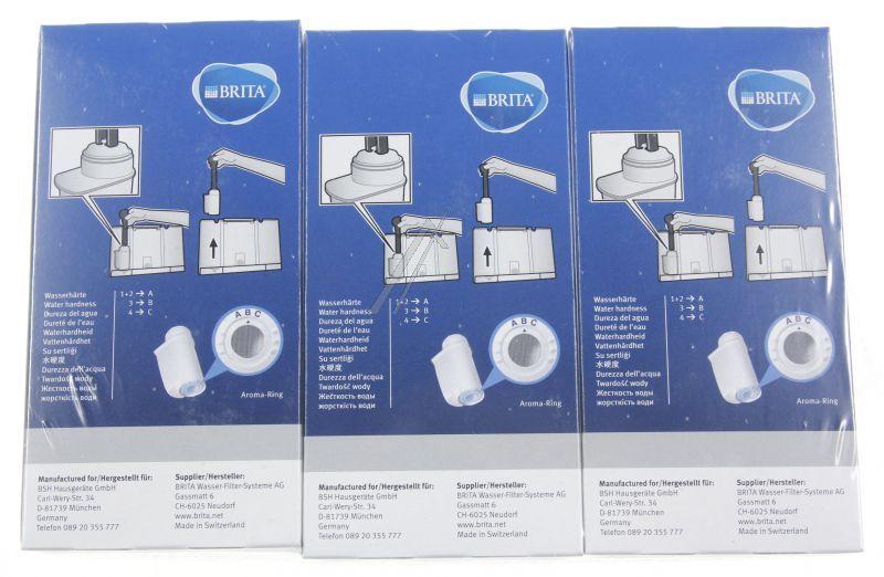 Bosch Siemens Wasserfilter für Kaffeevollautomaten 3er Pack Brita Intenza 17000706 Ersatzteil