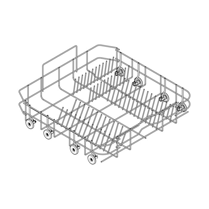 AEG Electrolux 8090030134 Geschirrkorb - Geschirrkorb,boden,grau