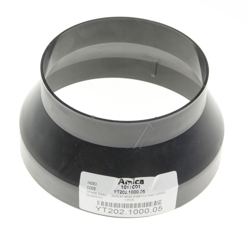 Amica Abluftschlauch Adapter 1017601 für Geschirrspüler Rundsystem-Adapter 150-120mm Ersatzteil