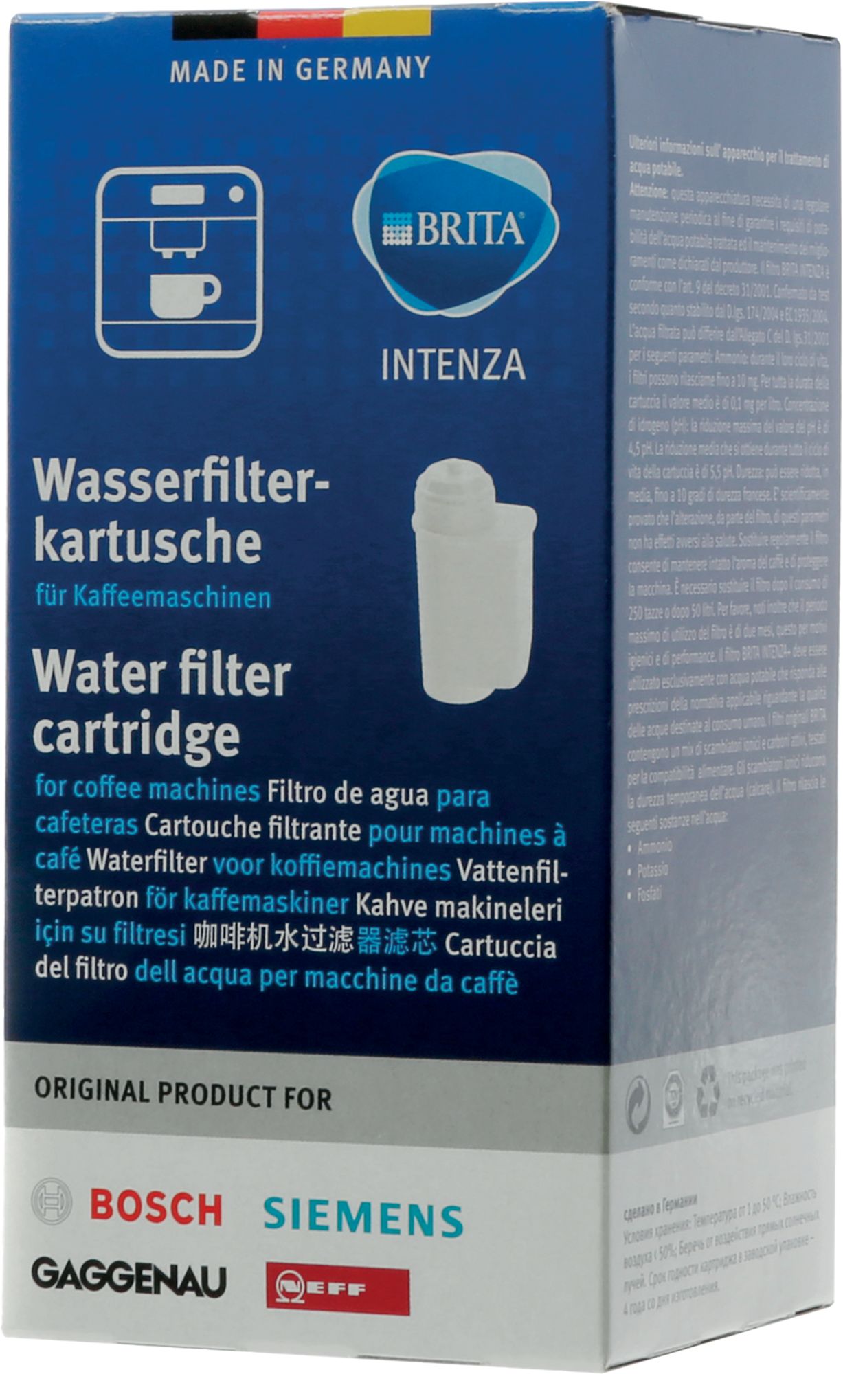 Bosch Siemens Wasserfilter für Kaffeemaschine Brita Intenza 17000705 Ersatzteil