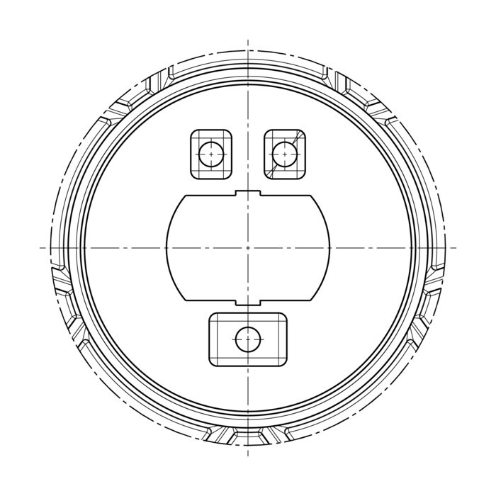 AEG Electrolux 1552331009 Riemenscheibe - Riemenscheibe,kunststoff,d273m