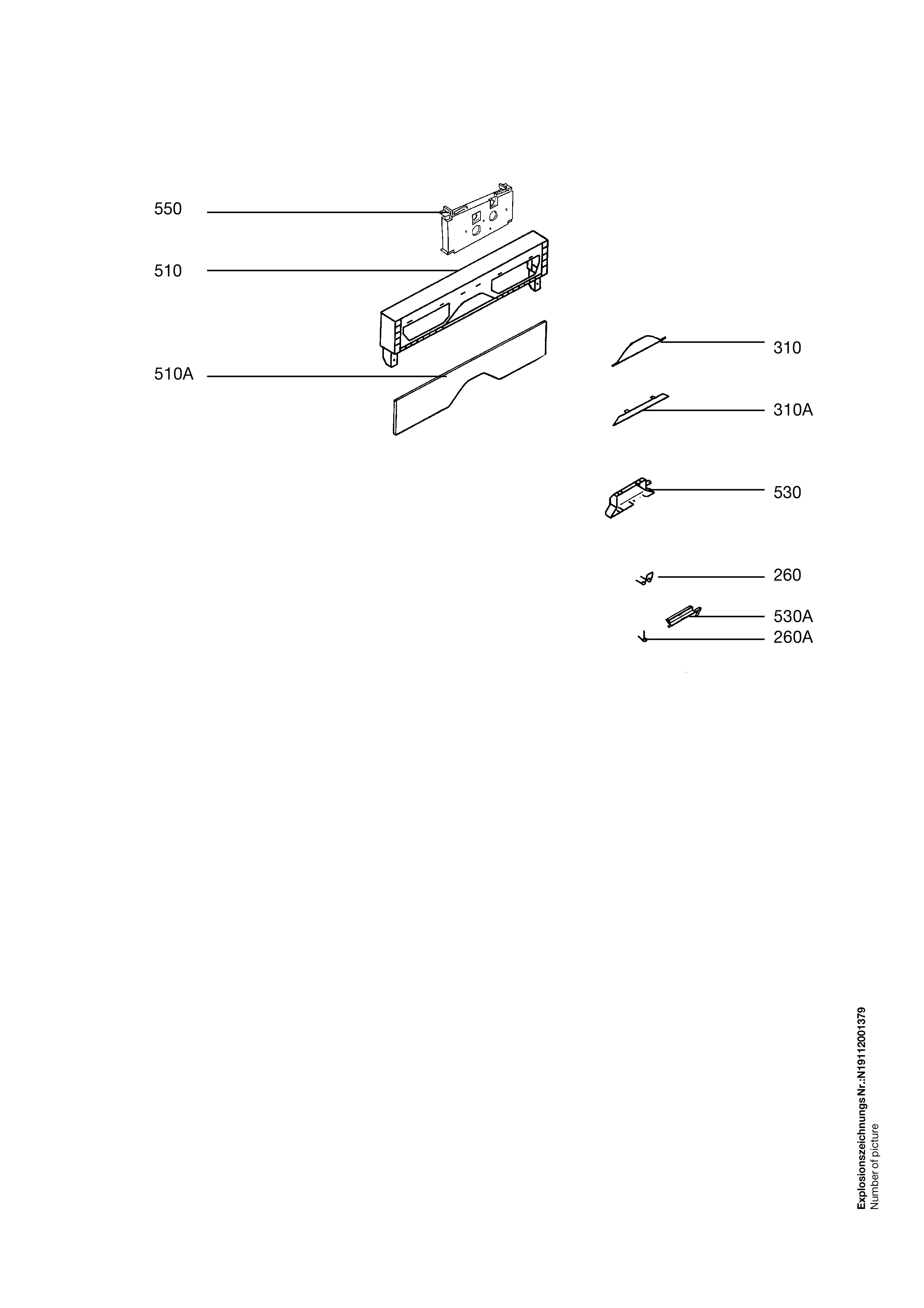 Explosionszeichnung AEG 91123612102 Favorit 50760 U