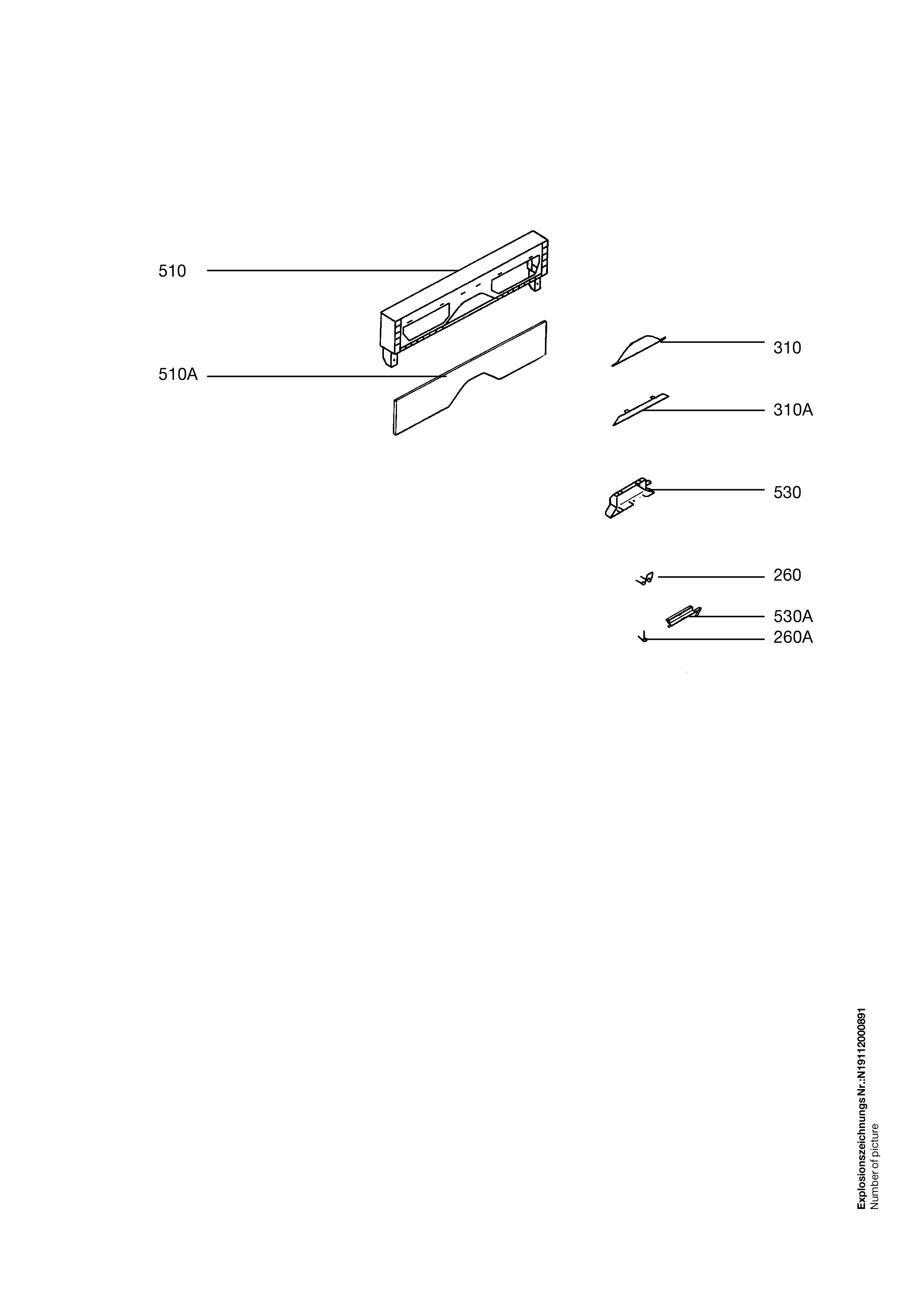 Explosionszeichnung AEG 91123228102 FAV6071 W