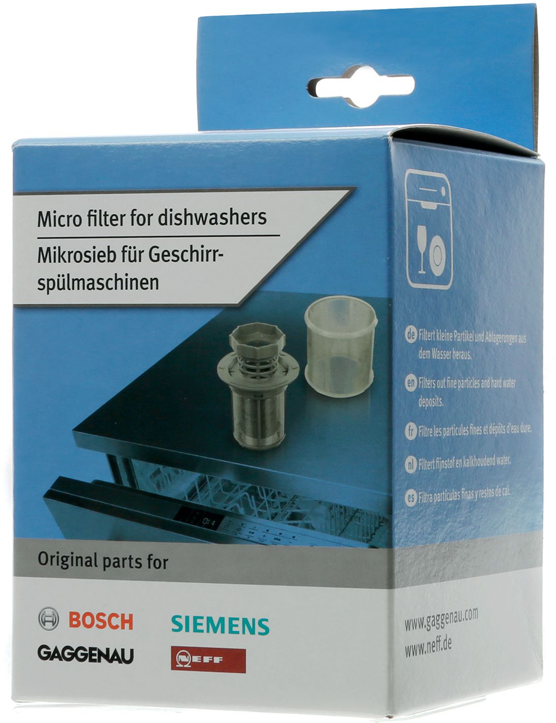 Siebset 10002494 für Geschirrspüler Bosch Siemens Microsieb fein grob Ersatzteil