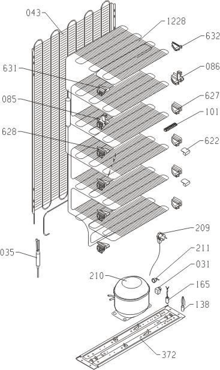 Explosionszeichnung Gorenje 412390 F6152AR