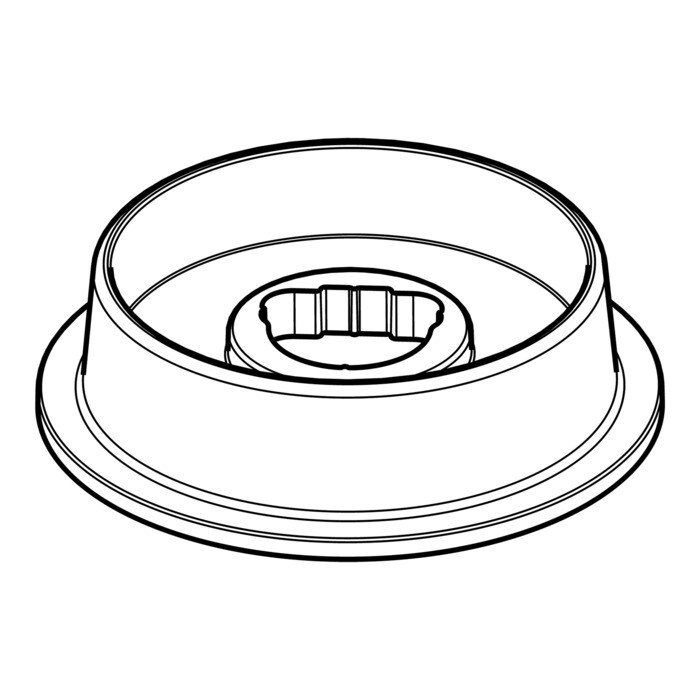 AEG Electrolux 3425754086 Skalenscheibe - Knebelunterteil,inox