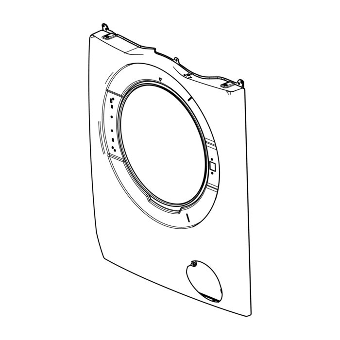 AEG Electrolux 140010756165 Gehäuse Vorderteil - Frontblende,gehäuse,weiss,durchmesser