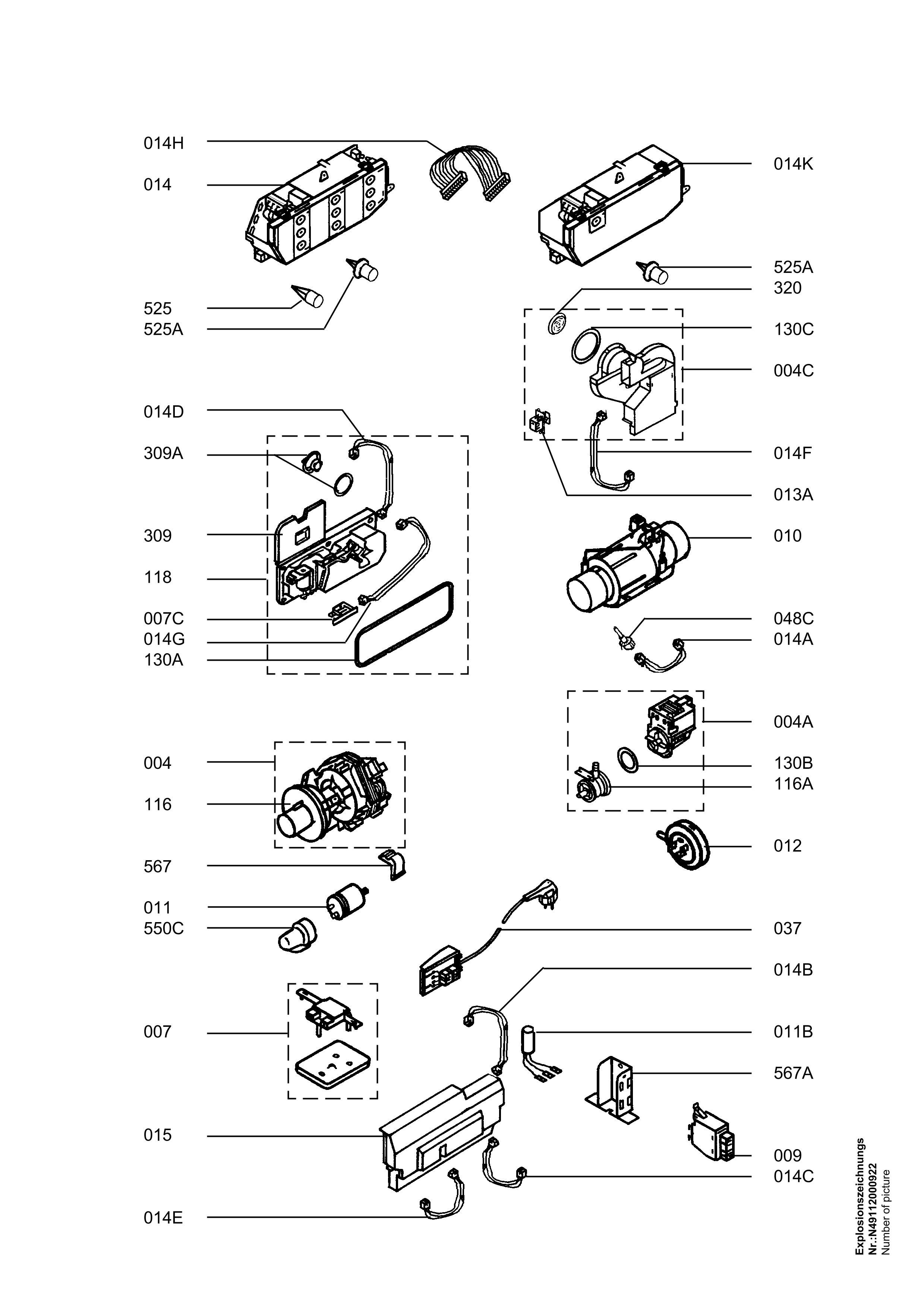 Explosionszeichnung AEG 91123461800 FAV40865IM