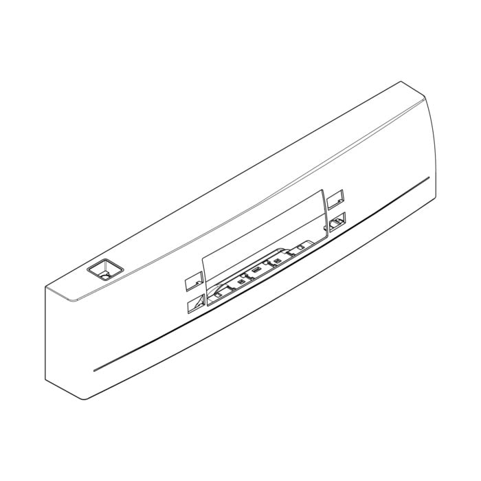 AEG Electrolux 140039205160 Bedienteilblende - Bedienblende,weiss, passend für aeg