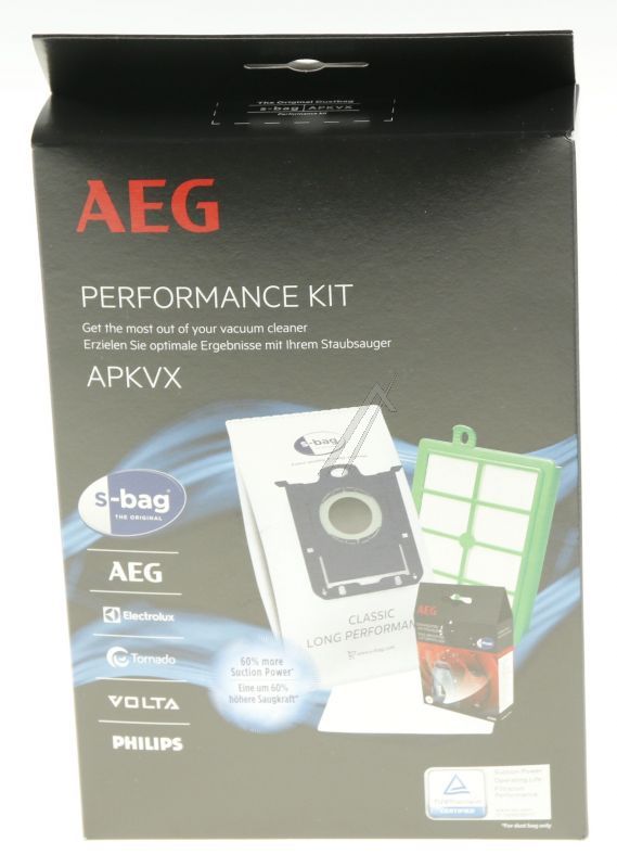 AEG Electrolux 9009229650 Staubsaugerfilter - Apkvx s-bag performance-kit