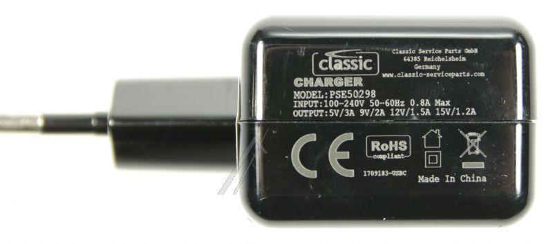 Classic PSE50298EU - Passend für universal - usb-c - ladegerät, mit power delivery (usb-pd), schwarz