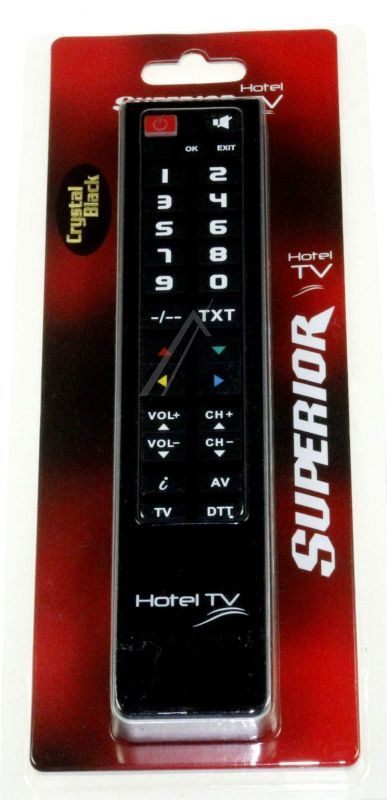 Superior SUPTPB013 - Hotel-tv fernbedienung schwarz - pc programmierbar