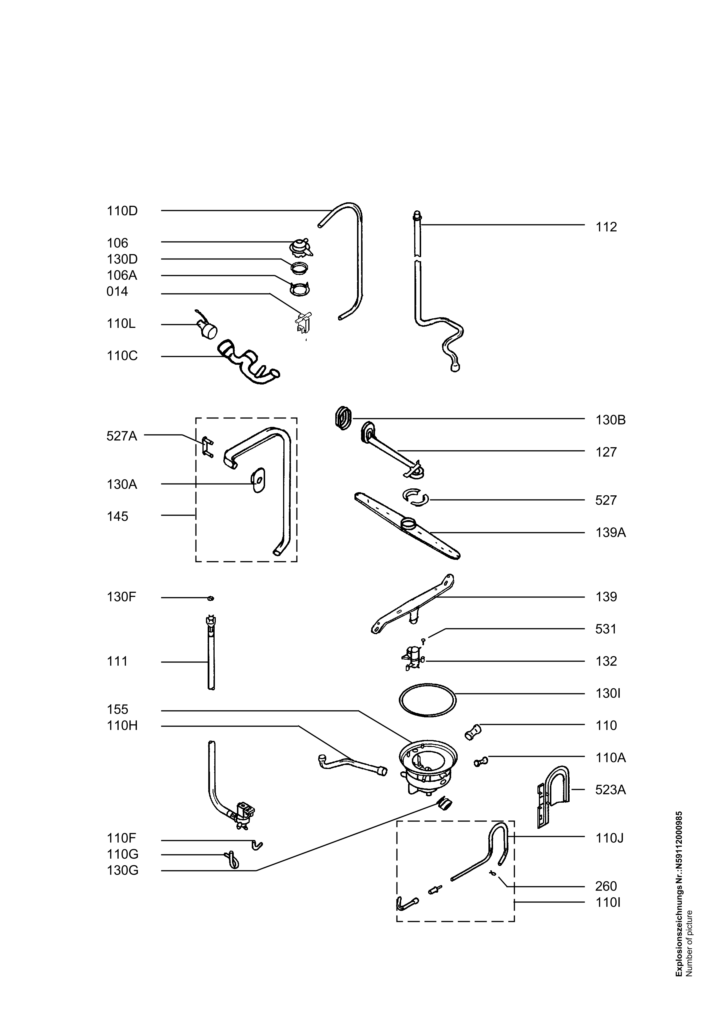 Explosionszeichnung AEG 91123479900 FAV64052IM