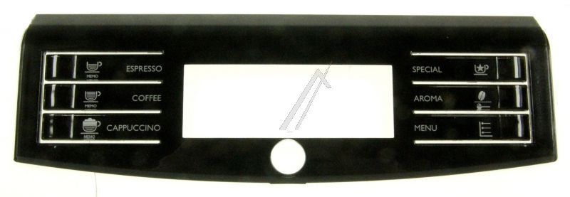 Saeco 11031248 Bedienteilblende - Display front panel s/scr.blac