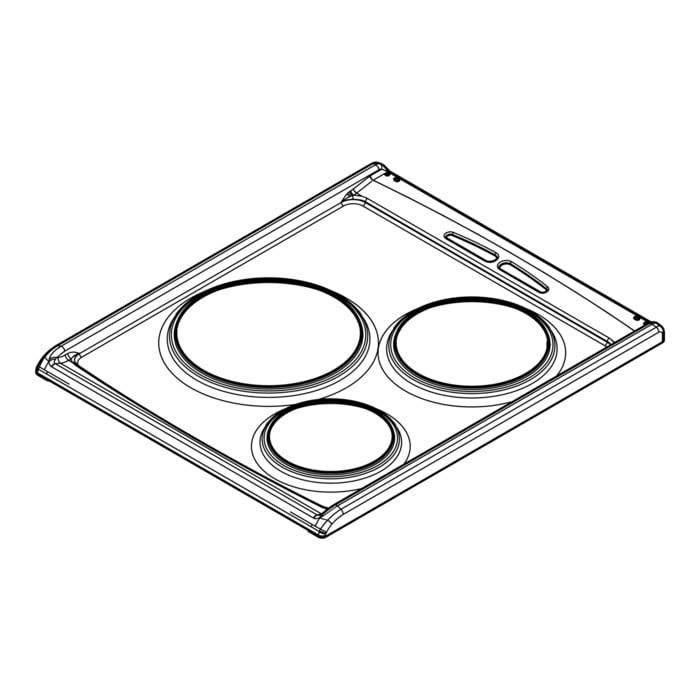 AEG Electrolux 3422233142 Kochplattenabdeckung - Deckel,weiss