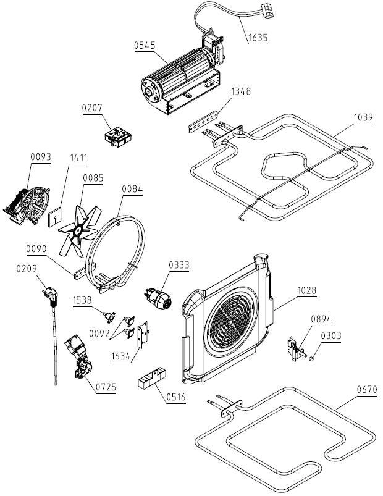 Explosionszeichnung Gorenje 489631 BC635E10X