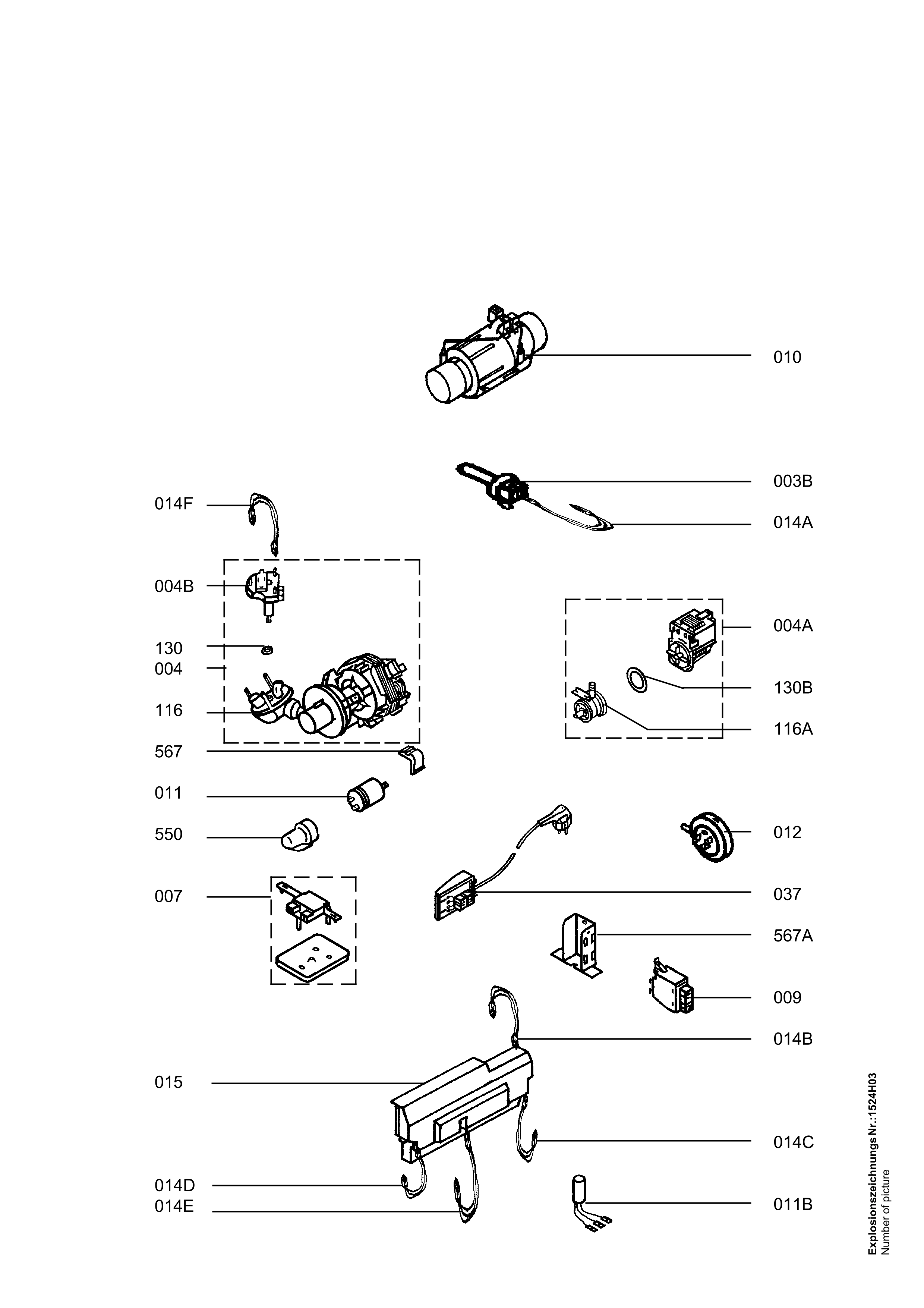 Explosionszeichnung AEG 91123234500 FAV80850 W