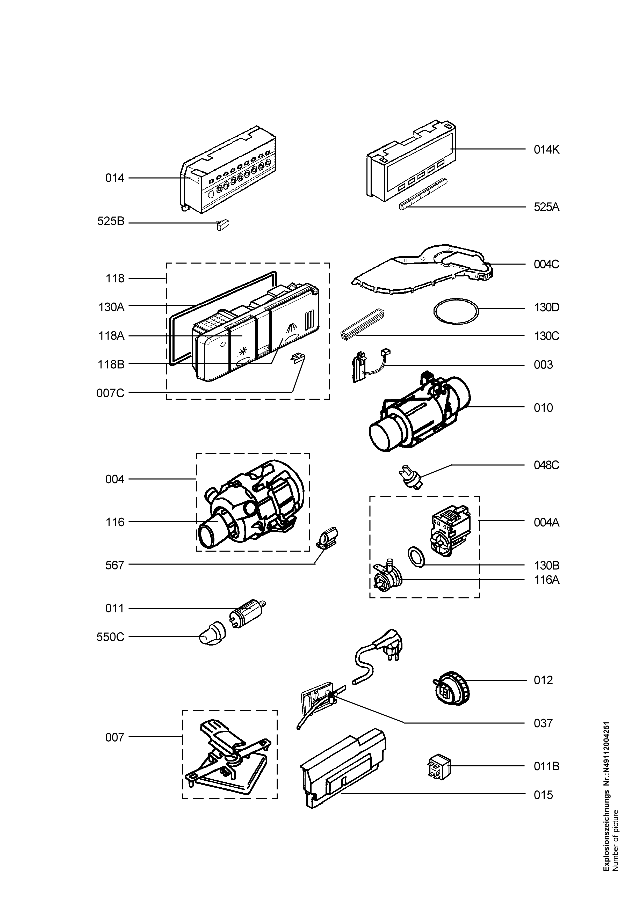 Explosionszeichnung AEG 91123262401 FAV80850S